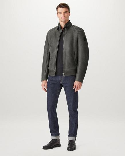 Veste En Peau De Mouton Belstaff Homme Westlake Grise France SU6759082